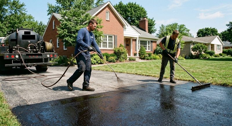 Blacktop Driveway Sealing in Denver, CO