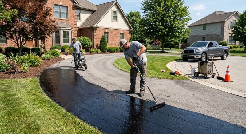 Blacktop Driveway Sealing in Denver, CO
