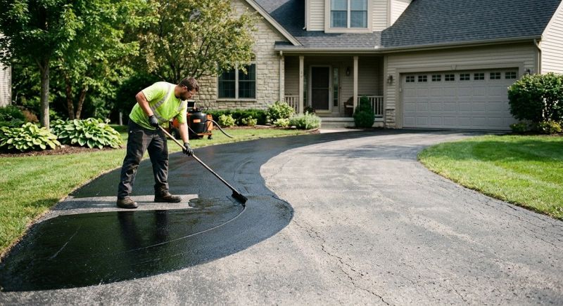 Hot Tar Driveway Sealing in Denver, CO